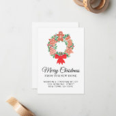 Feestelijke Kerst Bewegende Aankondiging Mini Kaar (Voorkant / Achterkant in situ)