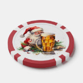 Feestelijke kerst bier gratis drink poker chips (Enkel)
