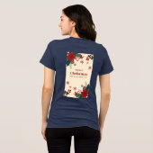 Feestelijke Kerst Bloem T-shirt – Bring Holiday (Achterkant volledig)