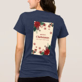 Feestelijke Kerst Bloem T-shirt – Bring Holiday (Achterkant)
