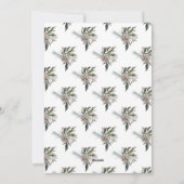 Feestelijke Kerst Bloemen Alfabet JOY Foto Feestdagenkaart (Achterkant)