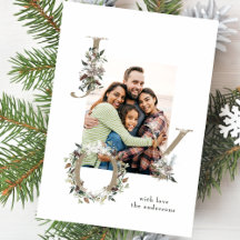 Feestelijke Kerst Bloemen Alfabet JOY Foto