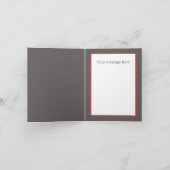 Feestelijke Kerst boerderij koe Voeg sentiment toe Feestdagen Kaart (Binnen)