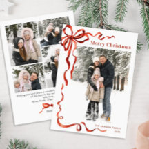 Feestelijke Kerst Boho Red Bow Ribbon 5 Foto