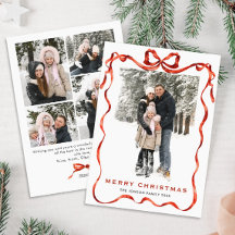 Feestelijke Kerst Boho Red Bow Ribbon 5 Foto