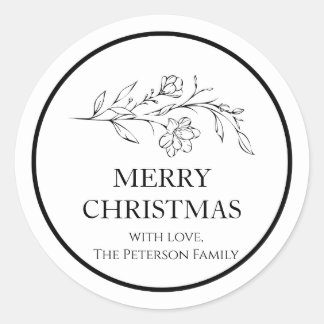 Feestelijke Kerst Botanische Sticker