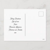 Feestelijke kerst Britse Street Scene Feestdagenkaart (Achterkant)