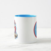 Feestelijke Kerst Cacao Santa add monogram Mok (Midden)