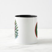 Feestelijke Kerst cacao Santa add monogram Mok (Midden)