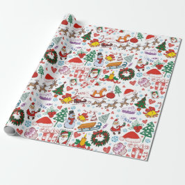 Feestelijke Kerst  Cadeaupapier