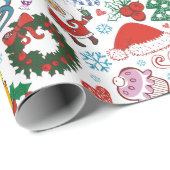 Feestelijke Kerst  Cadeaupapier (Rol Hoek)