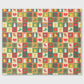 feestelijke kerst cadeaupapier (Vlak)