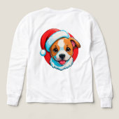 Feestelijke Kerst Cartoon Hond (Achterkant)
