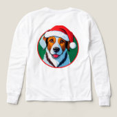 Feestelijke Kerst Cartoon Hond (Achterkant)