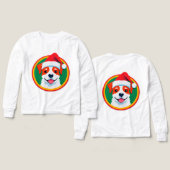 Feestelijke Kerst Cartoon Hond (Voorkant /achterkant)
