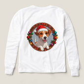 Feestelijke Kerst Cartoon Hond (Achterkant)