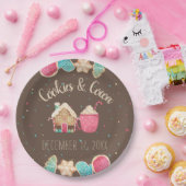 Feestelijke Kerst Cookie Exchange Waterverf Papieren Bordje (Feest)