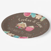 Feestelijke Kerst Cookie Exchange Waterverf Papieren Bordje (Gekanteld)