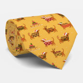 Feestelijke Kerst Dasborstels Halsband Stropdas (Opgerold)
