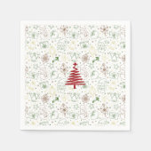 Feestelijke Kerst Diner Papieren servetten (Voorkant)