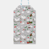 Feestelijke kerst eenden cadeaulabel (Voorkant)