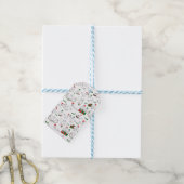 Feestelijke kerst eenden cadeaulabel (Met Touw)