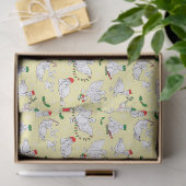 Feestelijke kerst eenden tissuepapier (Geschenk)