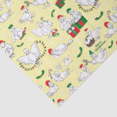Feestelijke kerst eenden tissuepapier (Detail)