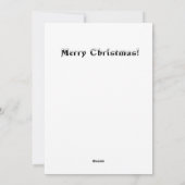 Feestelijke Kerst Eenvoudige Moderne Winter Vrolij Feestdagenkaart (Achterkant)