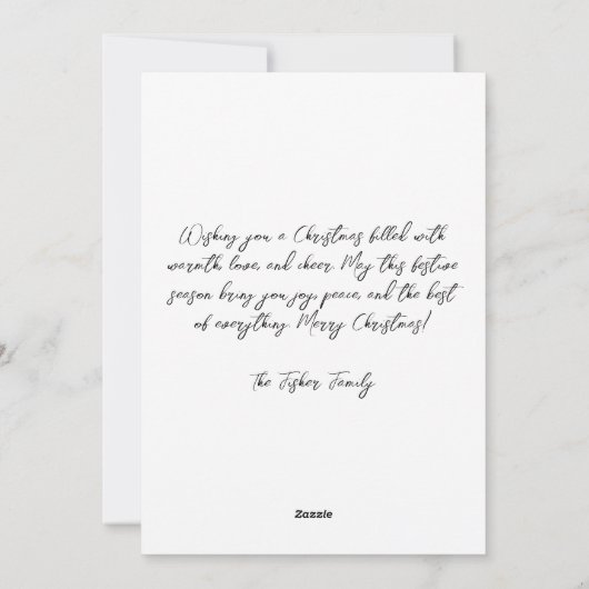 Feestelijke Kerst Egel Wenskaart Feestdagenkaart (Achterkant)