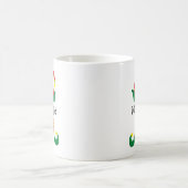 Feestelijke Kerst Elf Cartoon gepersonaliseerd Koffiemok (Center)