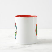 Feestelijke kerst elf toevoegen monogram mok (Midden)