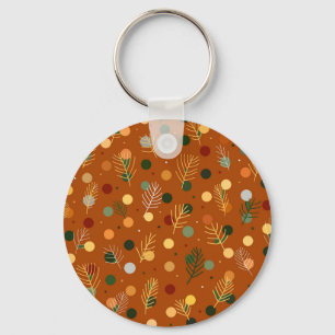 Feestelijke Kerst en Nieuwjaar patroon Sleutelhanger