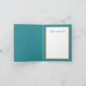 Feestelijke Kerst Engel toevoegen bericht Feestdagen Kaart (Binnen)