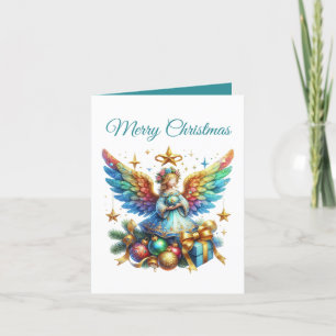 Feestelijke Kerst Engel toevoegen bericht Feestdagen Kaart
