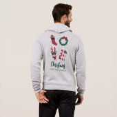 Feestelijke kerst familienaam leuke matching hoodie (Achterkant volledig)