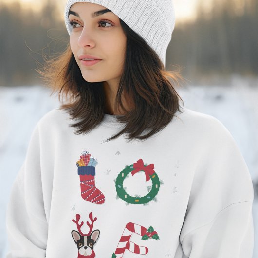 Feestelijke kerst familienaam matching trui