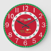 feestelijke kerst grote klok (Voorkant)