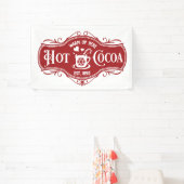 Feestelijke Kerst Hot cacao bar verkopers Spandoek (Insitu)
