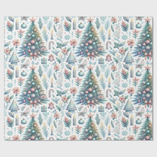 Feestelijke Kerst inpakpapier ontwerp (Vlak)