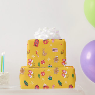 Feestelijke Kerst Inpakpapier Vakantie Cadeauverpa