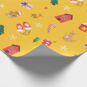 Feestelijke Kerst Inpakpapier Vakantie Cadeauverpa (Hoek)