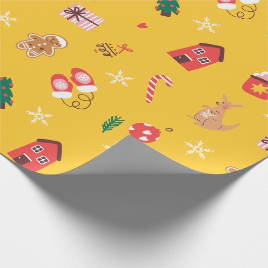 Feestelijke Kerst Inpakpapier Vakantie Cadeauverpa (Hoek)