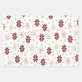 feestelijke kerst inpakpapier vel (Voorkant 3)