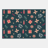 Feestelijke Kerst Inpakpapier Vel (Voorkant 3)