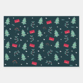 Feestelijke Kerst Inpakpapier Vel (Voorkant)