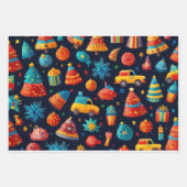 Feestelijke Kerst Inpakpapier Vel (Voorkant)