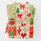 feestelijke kerst inpakpapier vel (In situ)