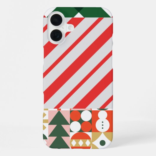 feestelijke kerst iPhone hoesje (Achterkant)