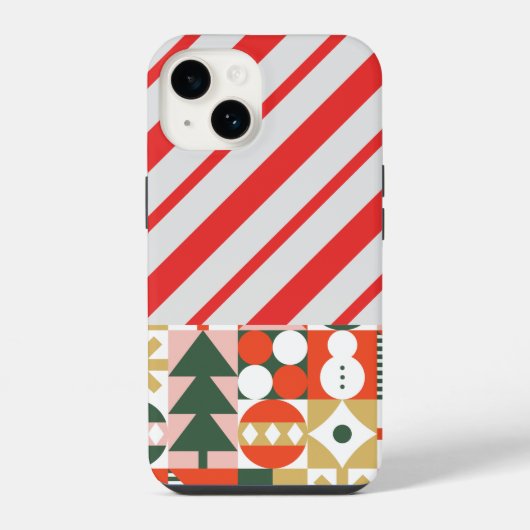 feestelijke kerst iPhone hoesje (Achterkant)